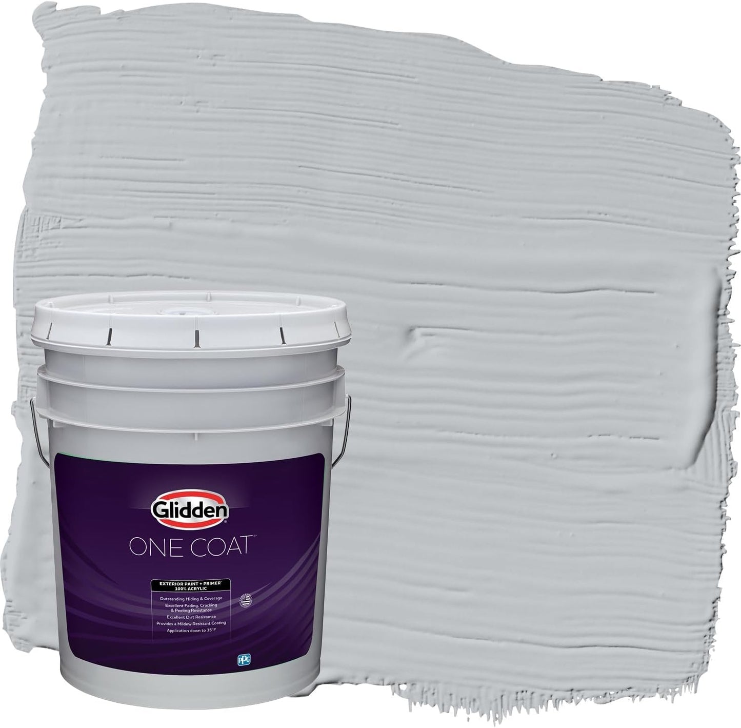 Glidden Exterior Paint + Primer: Black/Black Magic, One Coat, Satin, 1-Gallon
