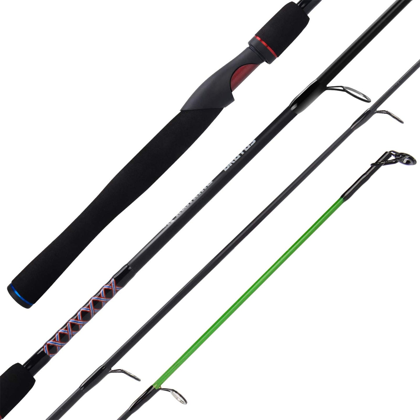 KastKing Brutus Spinning Rods & Casting Fishing Rods, Brute Tuff Composite Graphite & Glass Blanks, Stainless Steel Line Guides w/Zirconium Oxide Rings Tip Top, Chartreuse Strike Tip