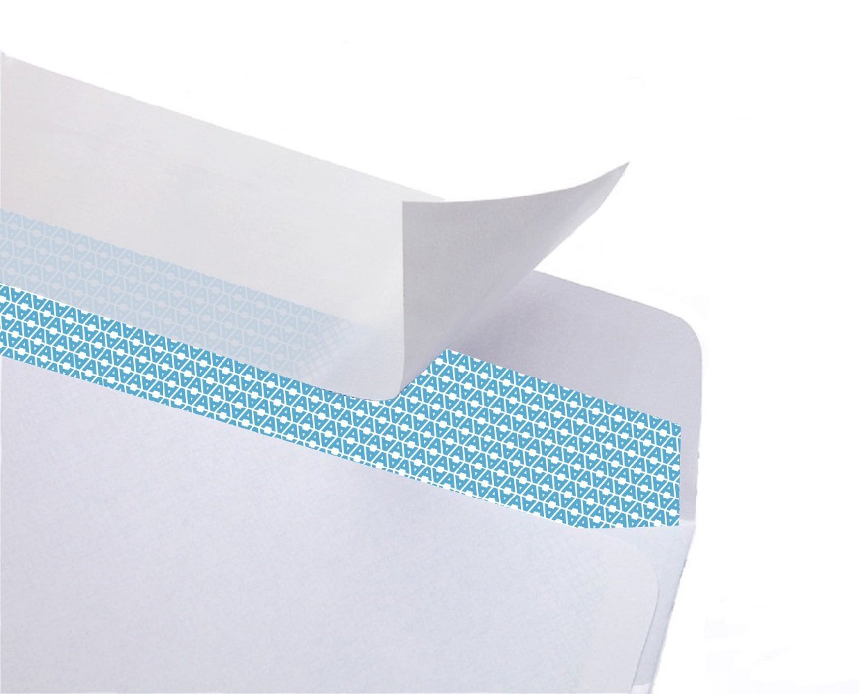 Aimoh 500#10 Custom Printed Security Tinted Self-Seal Envelopes - Personalized with Logo and Address/Return Address Imprinted -Size 4-1/8 X 9-1/2" -White -24 LB -Box of 500 Count (74010)
