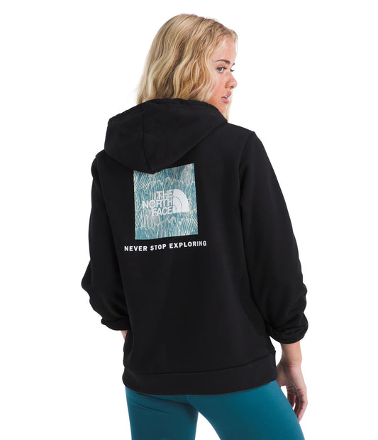 THE NORTH FACE Women's Evolution Box NSE Fill Graphic Hoodie | 2 Piece Hood With Adjustable Drawcord