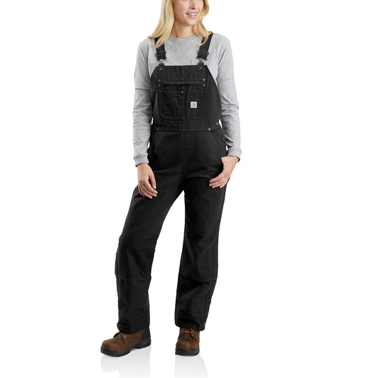Carhartt Women's Relaxed Fit Washed Duck Insulated Bib Overall