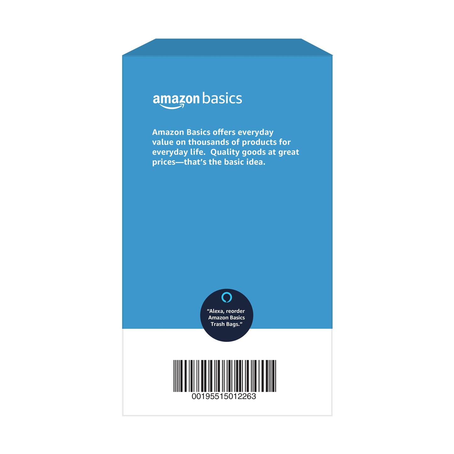 Amazon Basics Multipurpose Drawstring Trash Bags, 30 Gallon, 50 Count (Previously Solimo)