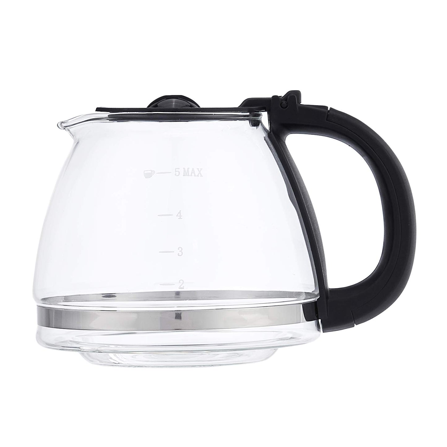 Amazon Basics Coffee Makers, 12-Cup Coffee Machines with Reusable Filter, Coffee Pots, Black & Stainless Steel