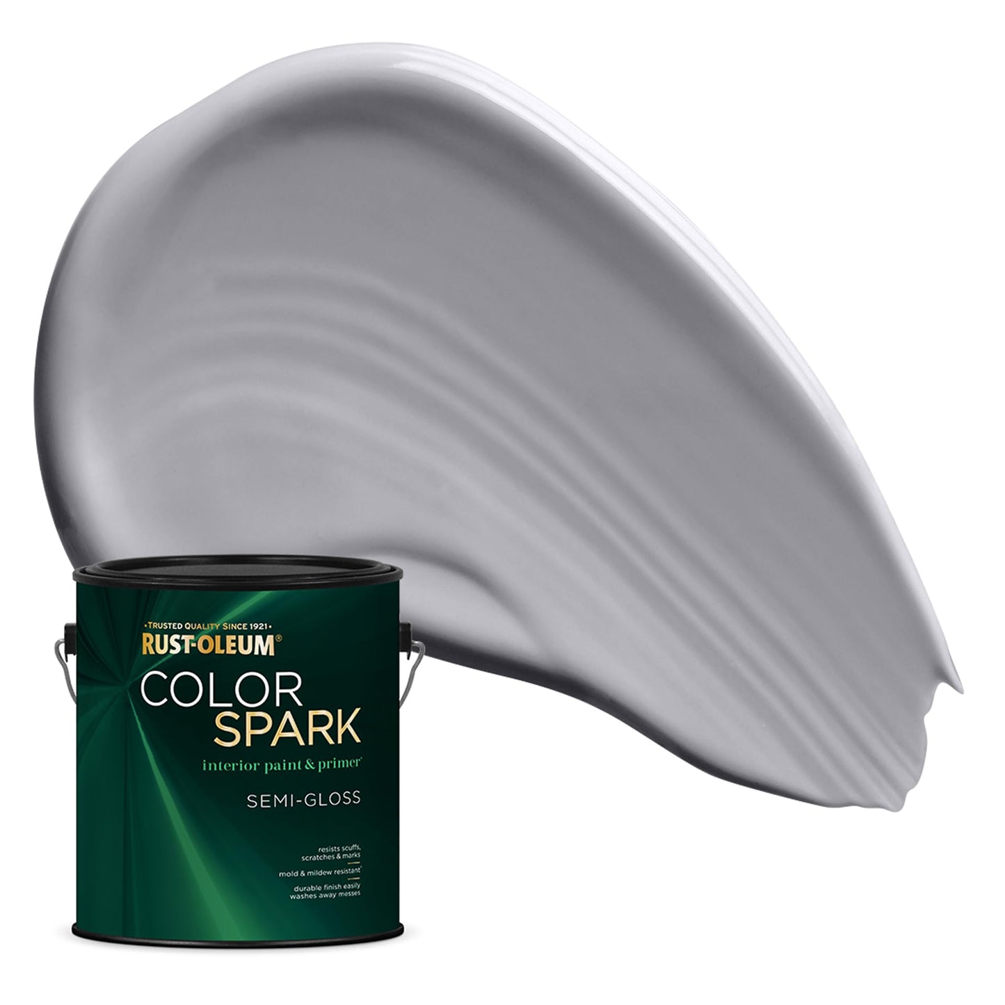 Rust-Oleum Color Spark Interior Paint and Primer in One, Eggshell, Black, 1 Gallon