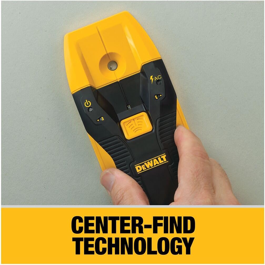 DEWALT Stud Finder, 3/4”, Locate Framing Studs Efficiently with LED Arrows, Ideal for Wood and Metal, AAA Batteries Included (DW0100)