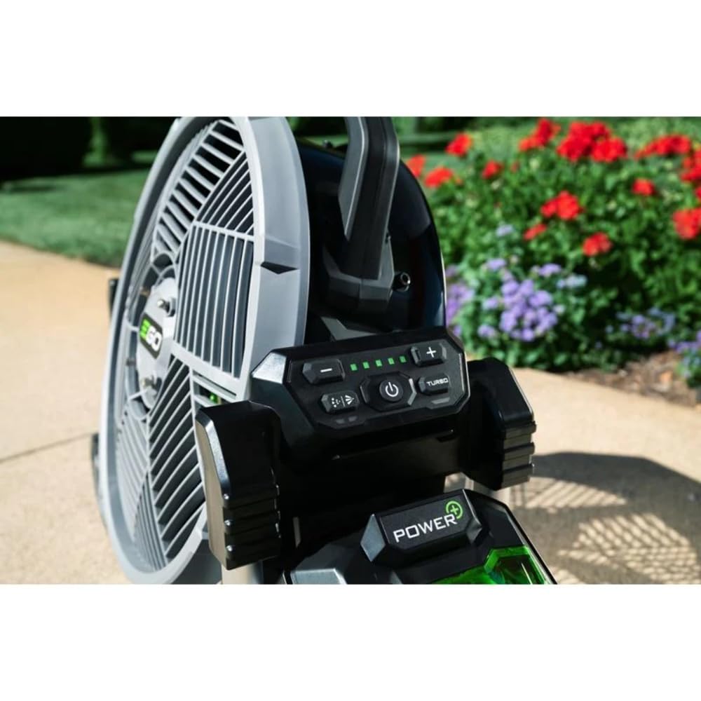 EGO POWER+ Portable Misting Fan, Outdoor Electric 18" 5 Speed Fan, Battery and Charger Not Included - FN1800