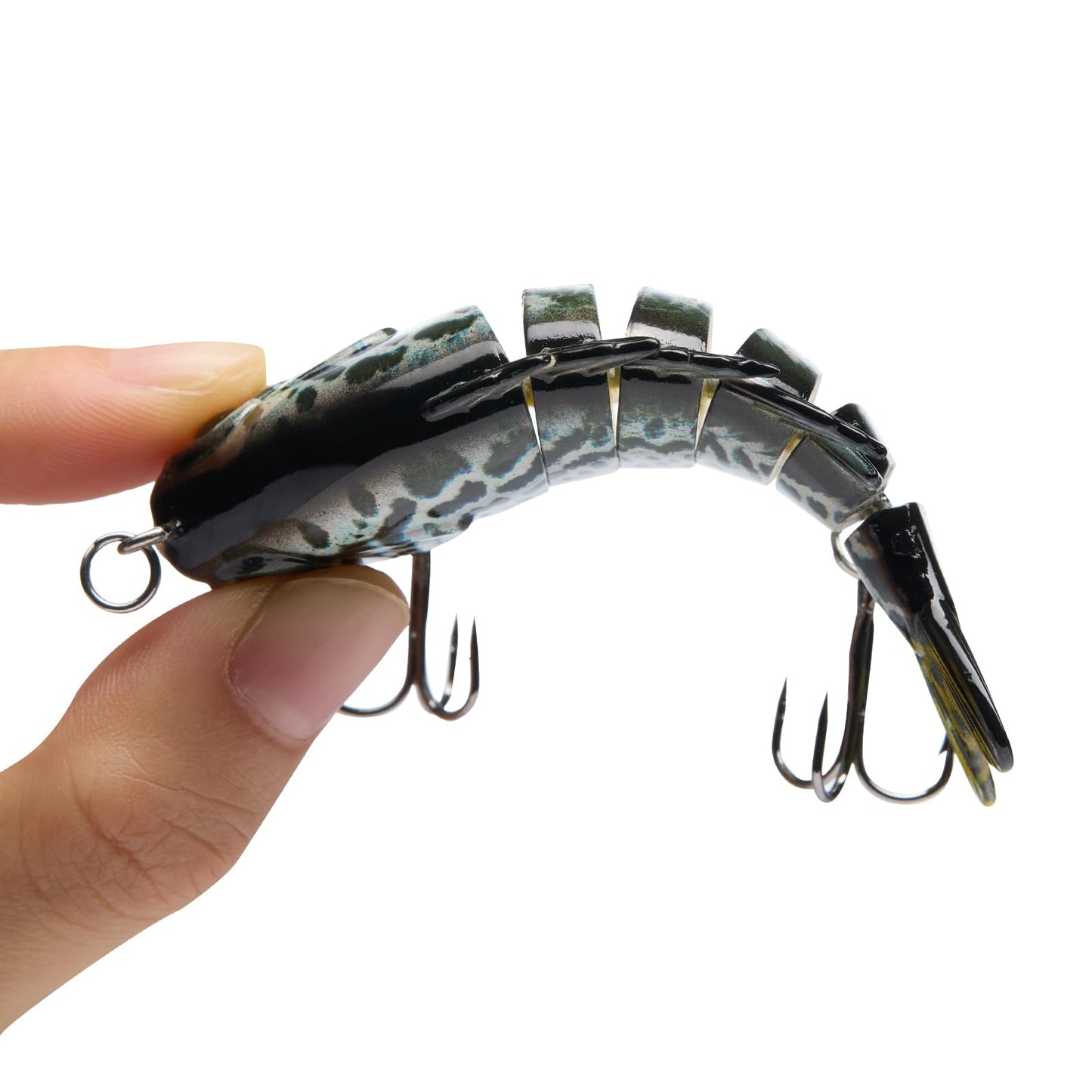 BASSDASH SwimPanfish Multi Jointed Panfish Bluegill Swimbaits Hard Topwater Bass Lures Fishing Lure Crank Saltwater 3.5in/0.85oz