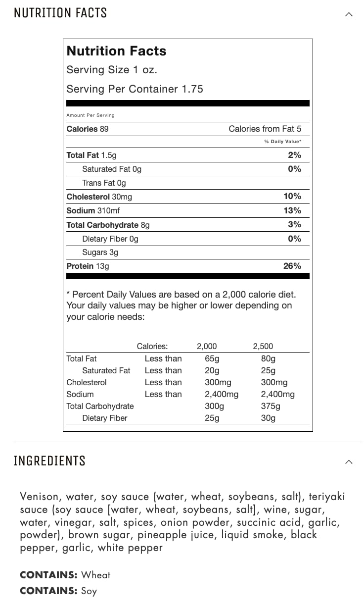 Jerky.com Original Buffalo Jerky 3-Pack - Exotic Jerky High Protein, Gluten-Free, All-Natural Exotic Snack - Premium Wild Game Meat - Perfect for Hiking, Camping, and On-the-Go 1.75oz (Pack of 3)