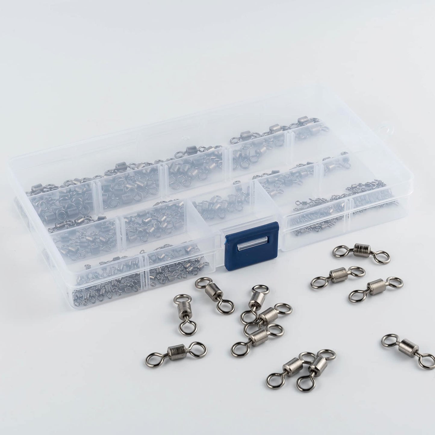 Dr.Fish Barrel Fishing Swivels, Available from #12-#12/0, Stainless Swivels Fishing Tackle Saltwater, Freshwater, Leader/Line/Lure Connector