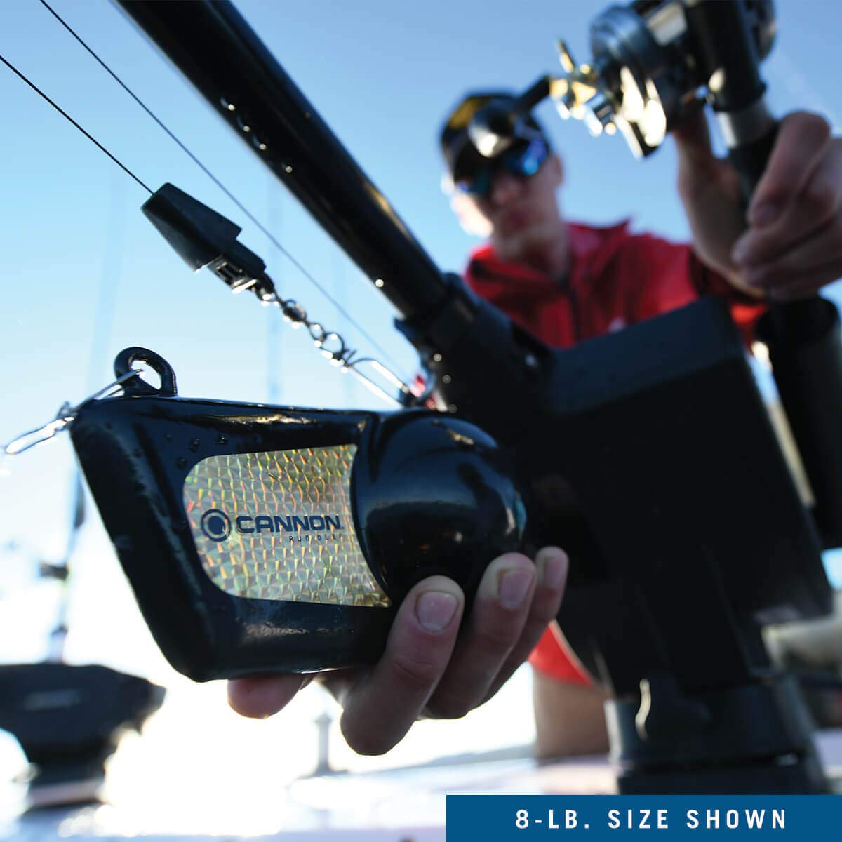 Cannon Downrigger Weight – 8 Lb., Fishing Ball for Boat Trolling