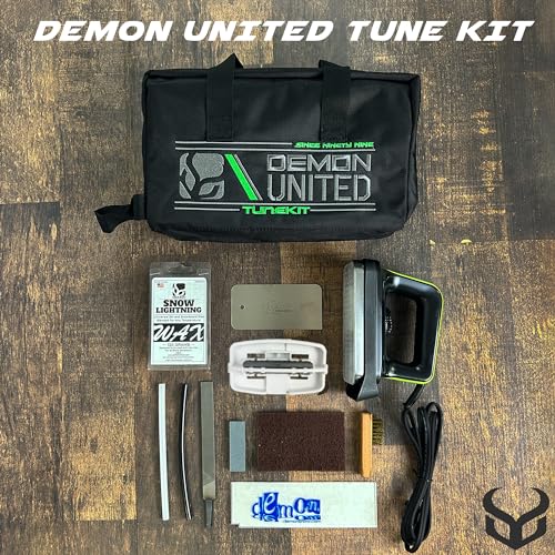 Demon Complete Basic Tune Kit with Wax- Everything Needed to do a Basic Tune and Wax for Your Skis and Snowboard