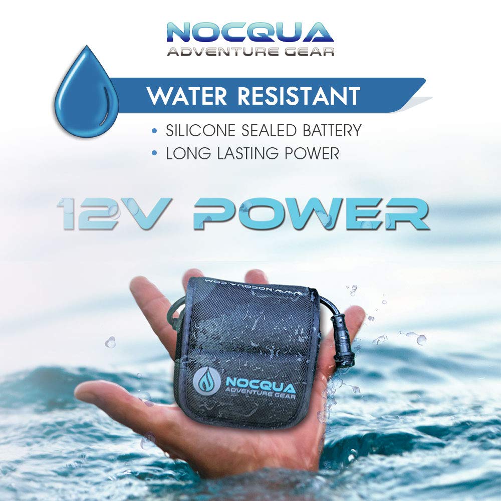 Pro Power Water-Resistant Battery & Charger Kit - Compatible with GPS, Depth & Fish Finders, & Most 12 Volt Electronics