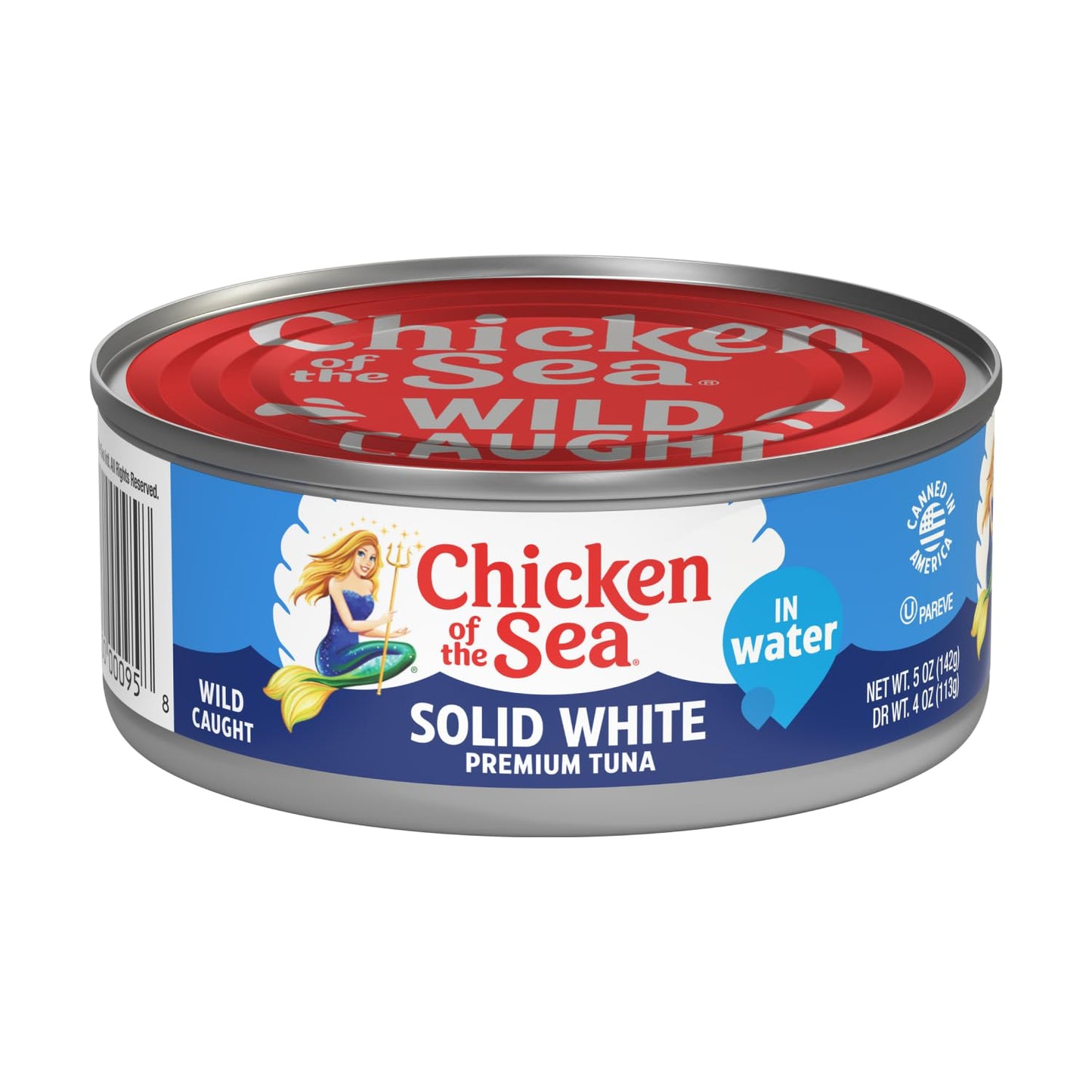Chicken of the Sea Chunk White Albacore Tuna in Water, Wild Caught Canned Tuna, 12 oz. Can (Pack of 12)