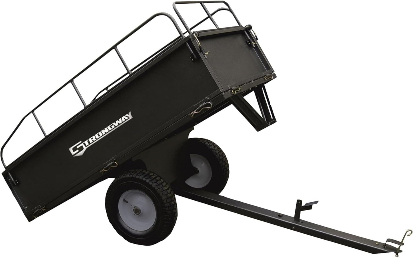 Strongway Steel ATV Trailer - 1200-Lb. Capacity, 17 Cu. Ft.