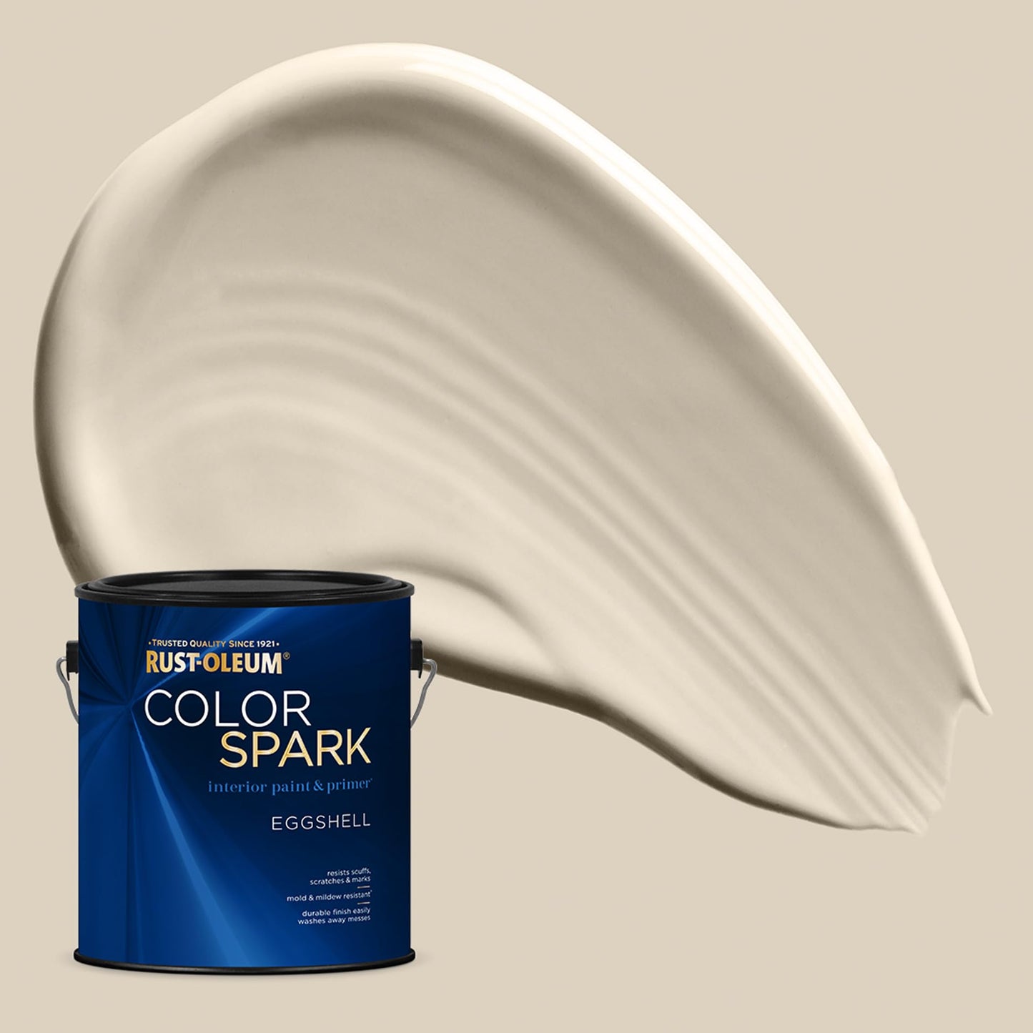 Rust-Oleum Color Spark Interior Paint and Primer in One, Eggshell, Bit of Barley, 1 Gallon
