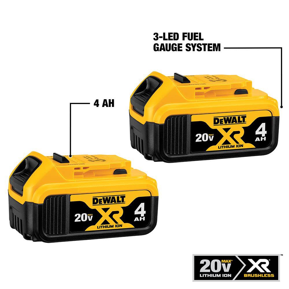 DEWALT 20V MAX 5 Ah Lithium Ion Battery 2-Pack (DCB205-2)
