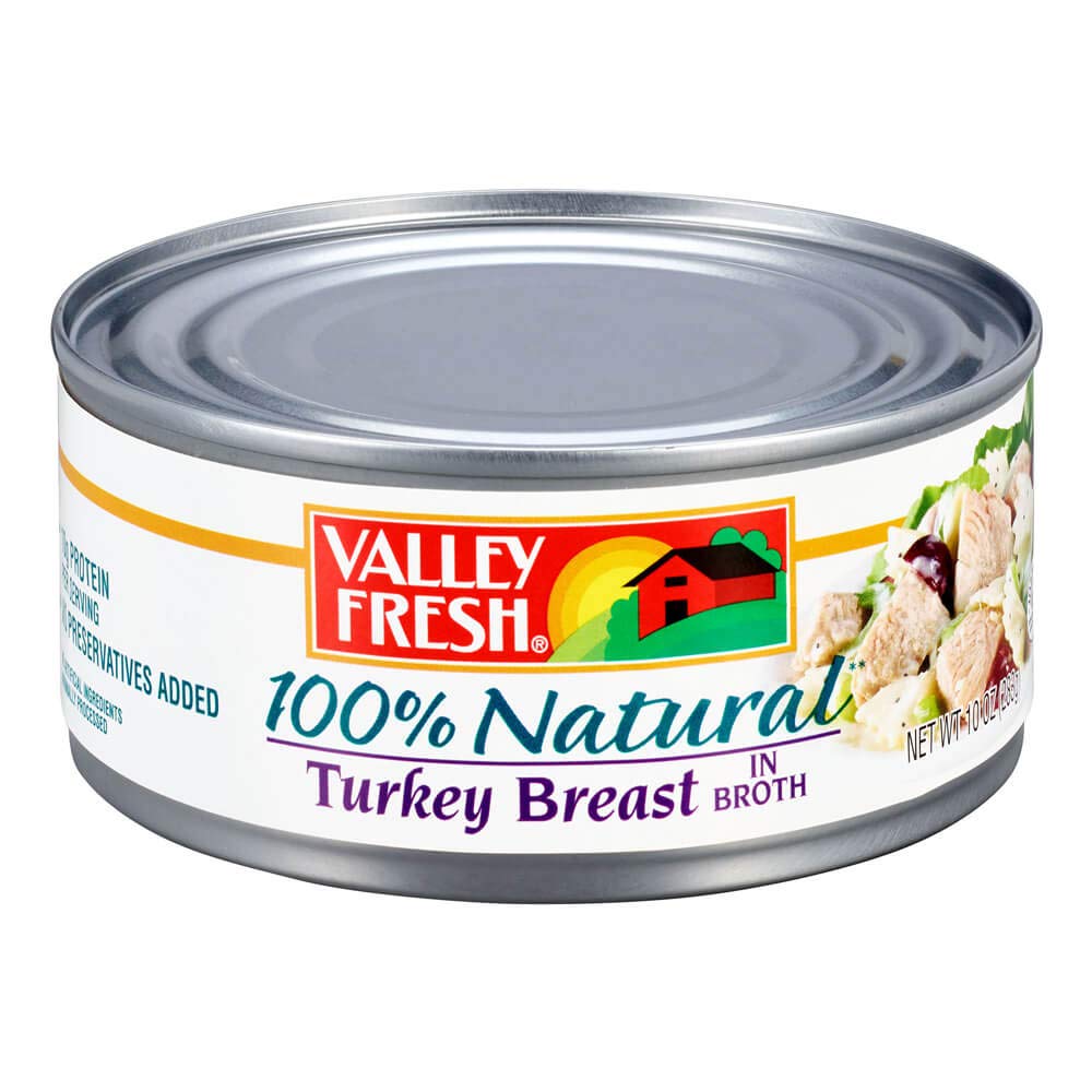 VALLEY FRESH, Chuck Chicken in Water, White & Dark, 10 Ounce (Pack of 12)