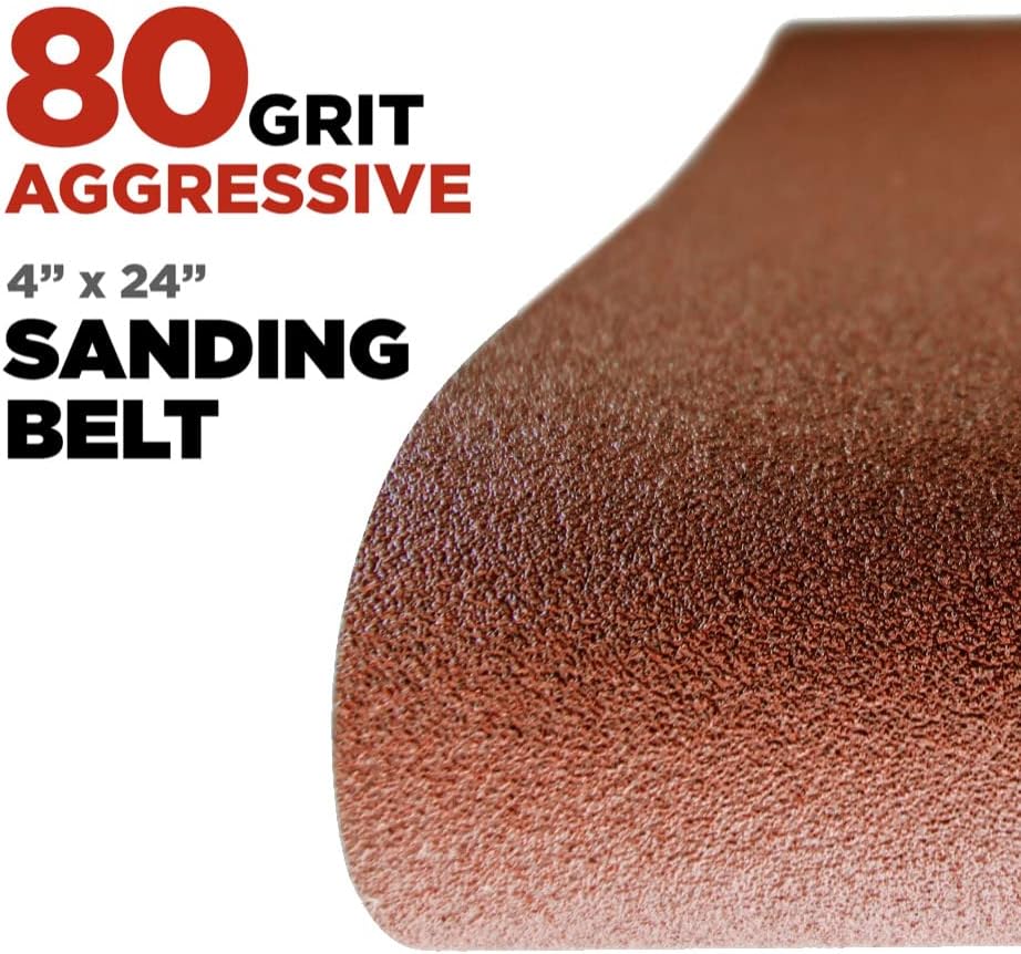 Makita 15 Piece - 4" Multi-Grit Sanding Belt Set For 4" Belt Sanders – Complete Sanding Set For Wood & Metal - 80-240 Grits
