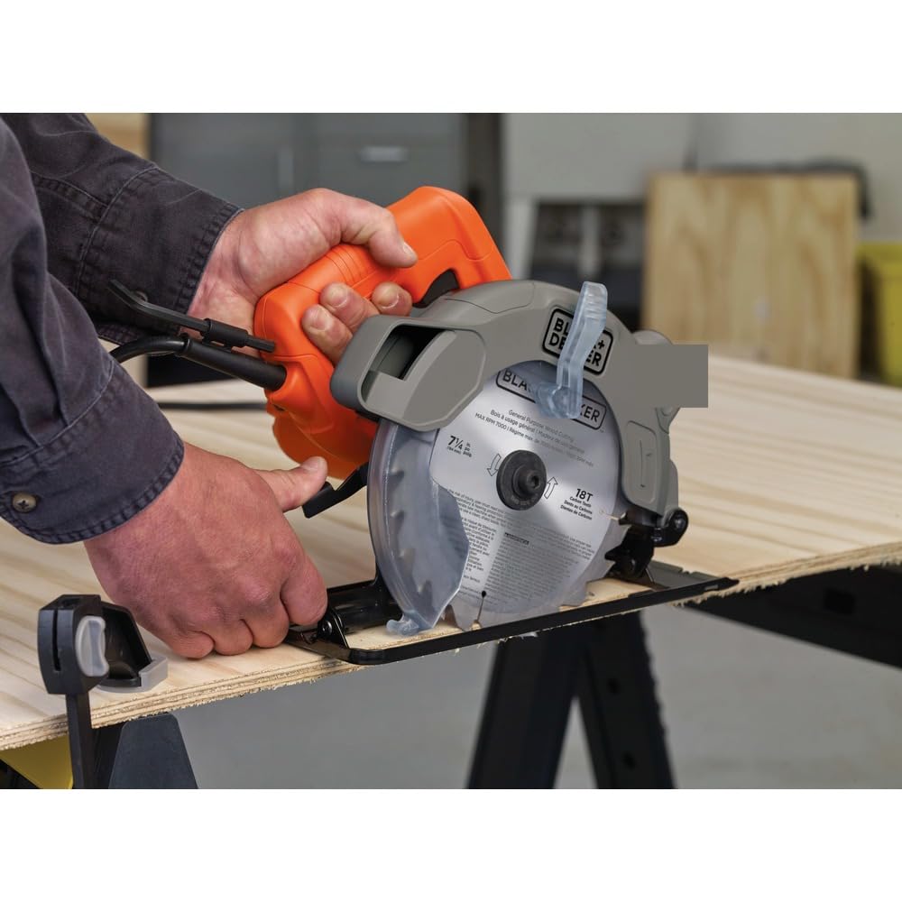 BLACK+DECKER 7-1/4-Inch Circular Saw with Laser, 13-Amp (BDECS300C)