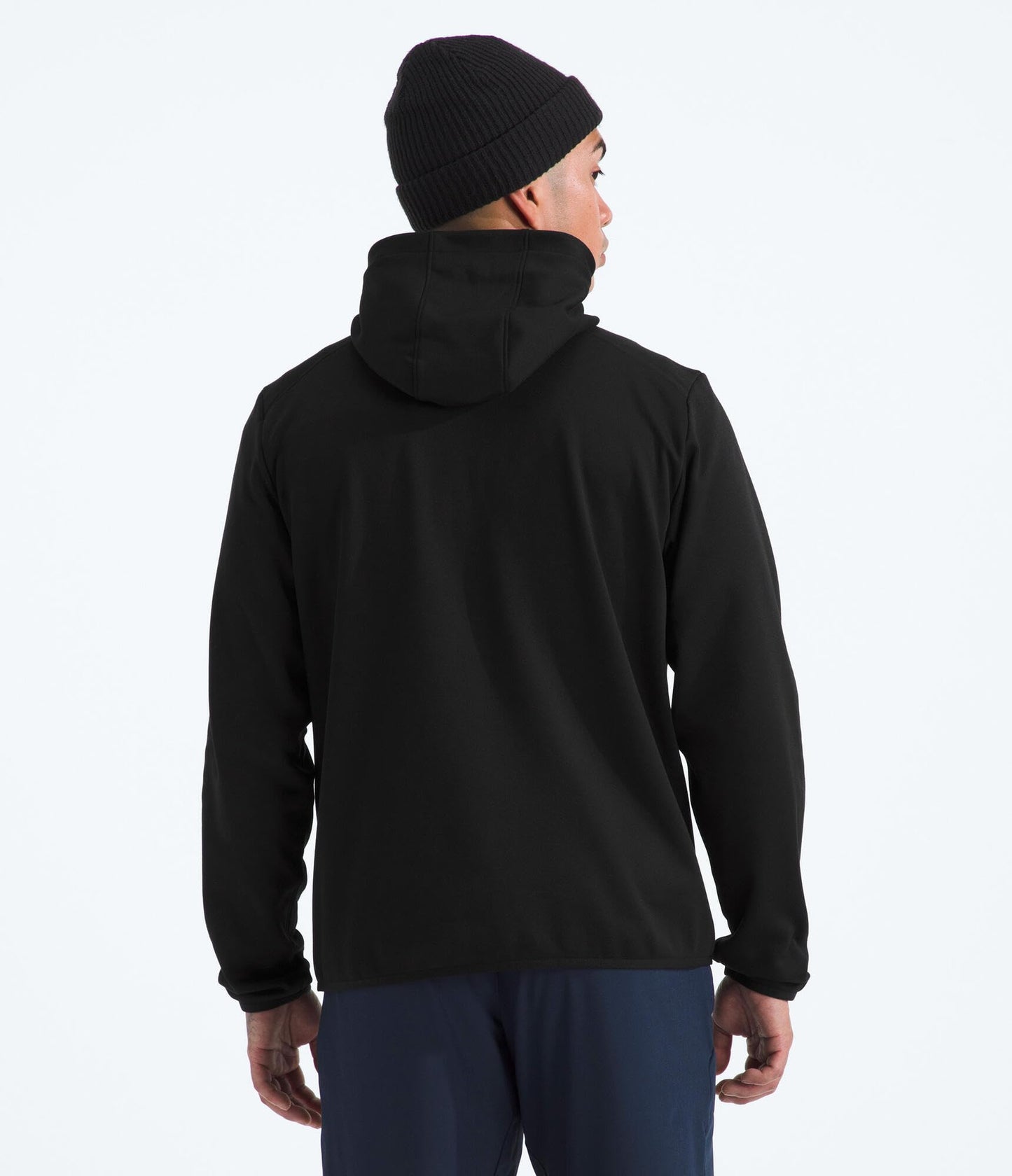 THE NORTH FACE Men's TNF Performance Fleece Full Zip Hoodie | Lightweight Hooded Top, Elastic Binding & Zip Pockets