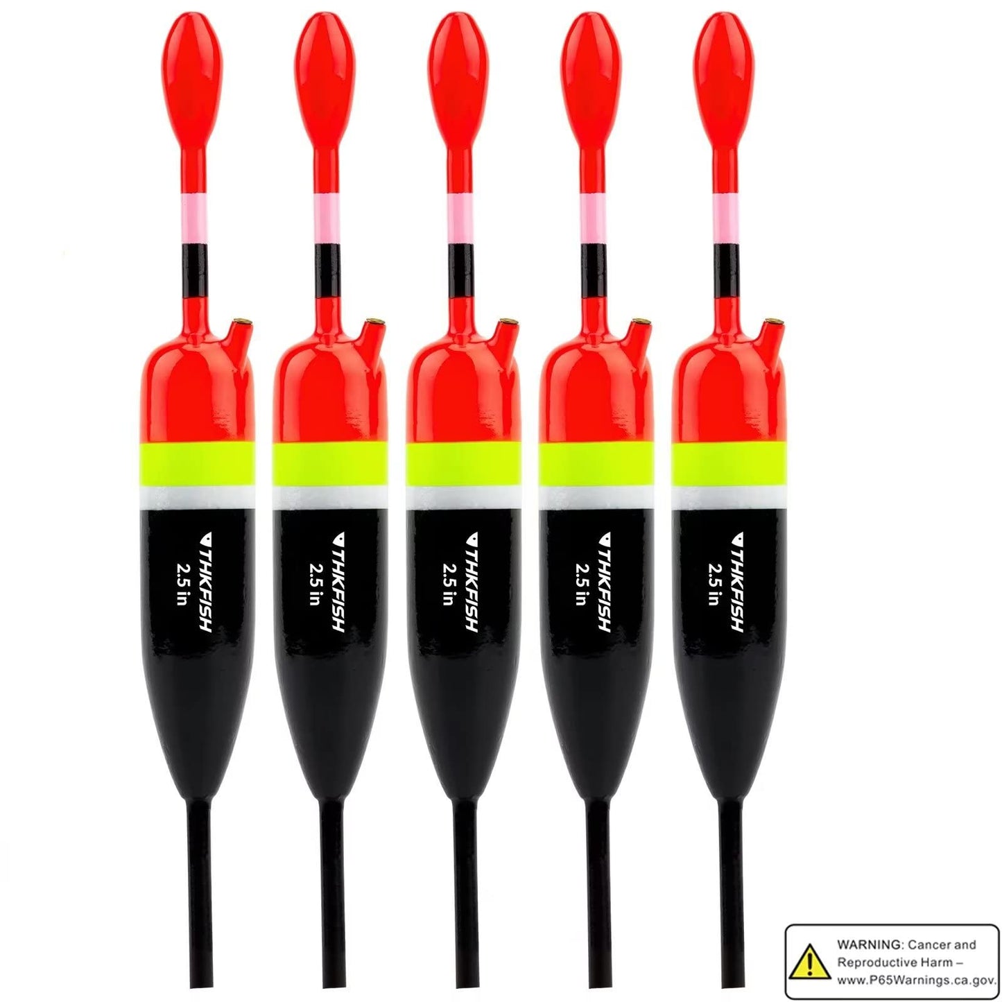 THKFISH Fishing Bobbers Fishing Floats and Bobbers Slip Bobbers for Fishing Balsa Floats Crappie Fishing Bobbers 1/6oz(3.47"X0.47"X6.73") 3/8oz(3.84"X0.6"X 7.2") 1/2oz(4.13"X0.75"X7.87")