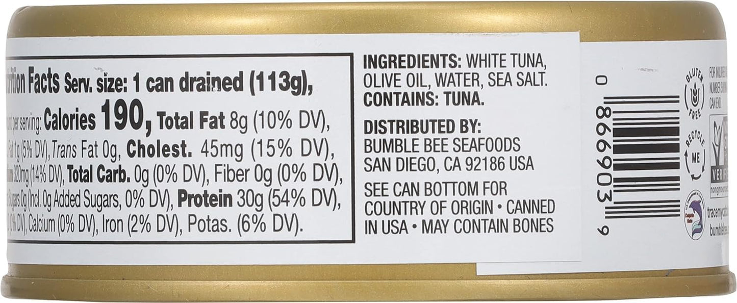 Bumble Bee Prime Atlantic Salmon, 5 oz Can - Premium Salmon - 24g Protein per Serving - Gluten Free & Kosher