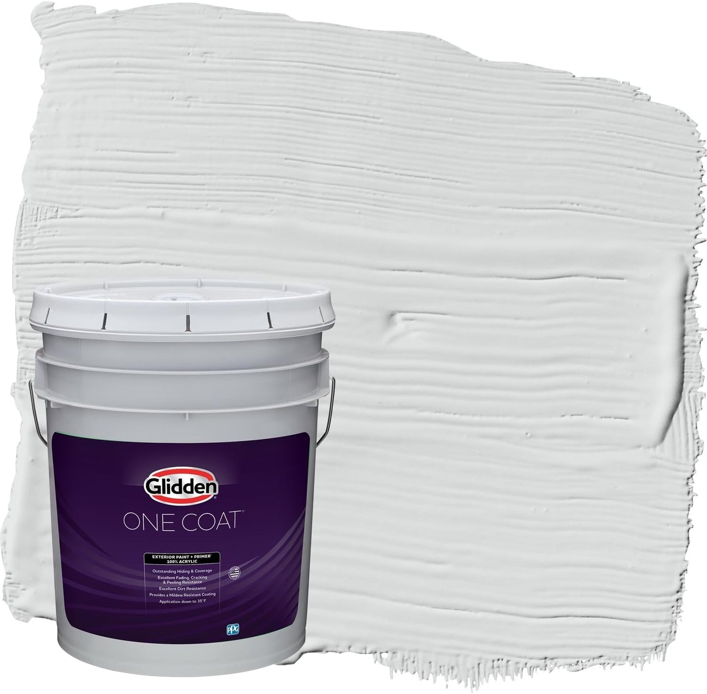 Glidden Exterior Paint + Primer: Black/Black Magic, One Coat, Satin, 1-Gallon