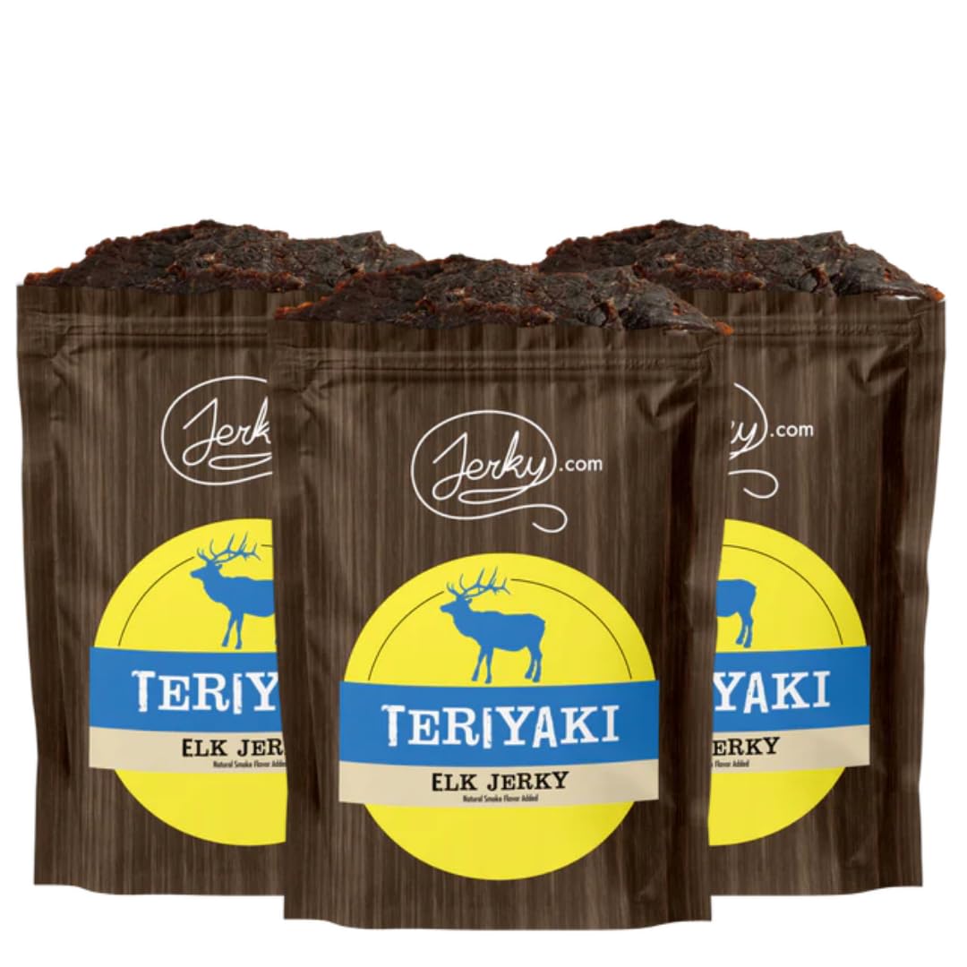 Jerky.com Original Buffalo Jerky 3-Pack - Exotic Jerky High Protein, Gluten-Free, All-Natural Exotic Snack - Premium Wild Game Meat - Perfect for Hiking, Camping, and On-the-Go 1.75oz (Pack of 3)