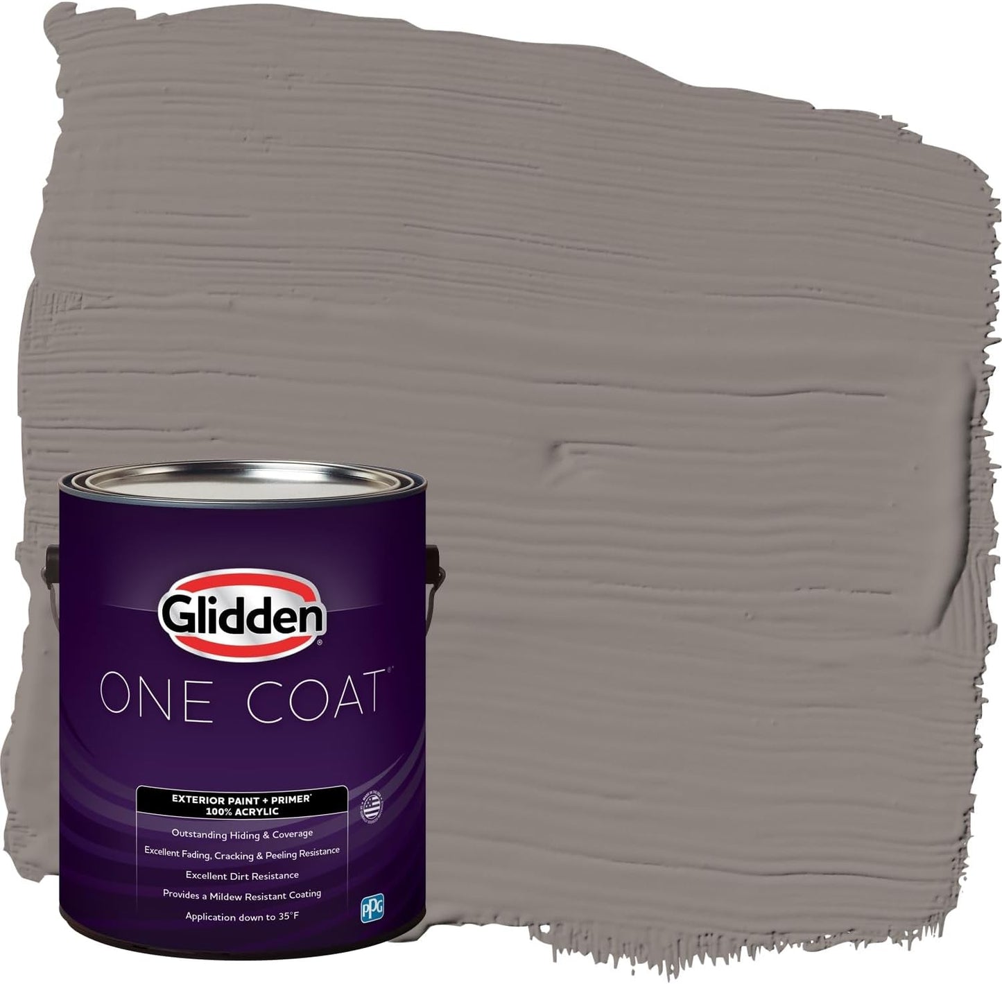 Glidden Exterior Paint + Primer: Black/Black Magic, One Coat, Satin, 1-Gallon