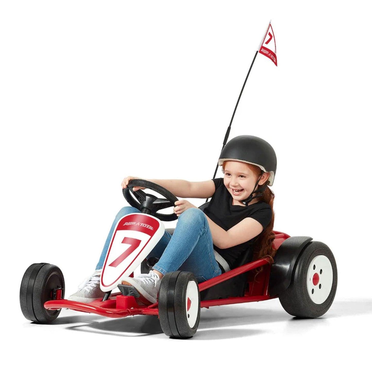 Radio Flyer Ultimate 24 Volt Electric Go-Kart for Kids Ages 3-8, 2-Seater, Red