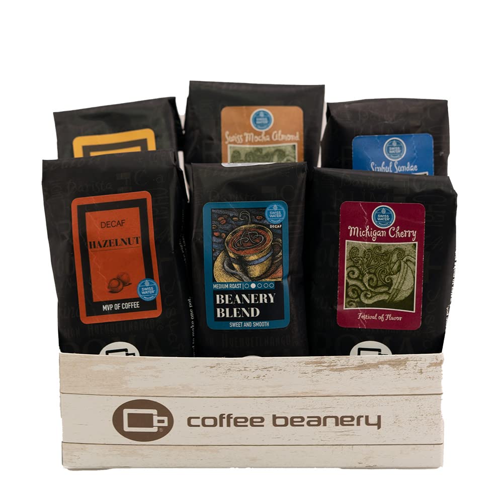 Indulgent Coffee Selection Gift Box | 100% Specialty Arabica Coffee | 12 Sample Bags of Medium Roast Ground Coffee