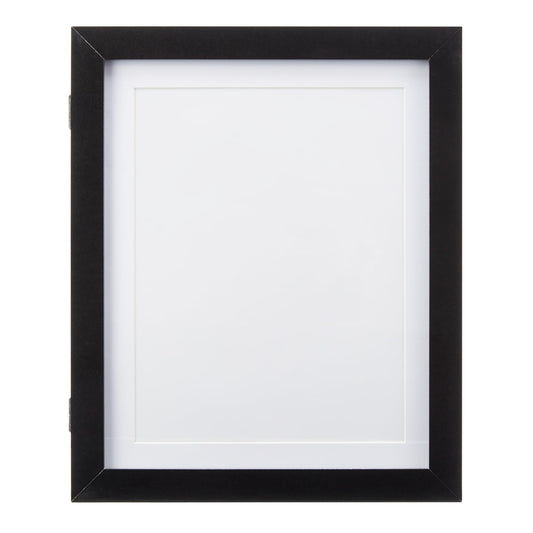 Amazon Basics Wood Front Loading Art Rectangular Frame, 10" x 12.5", Black