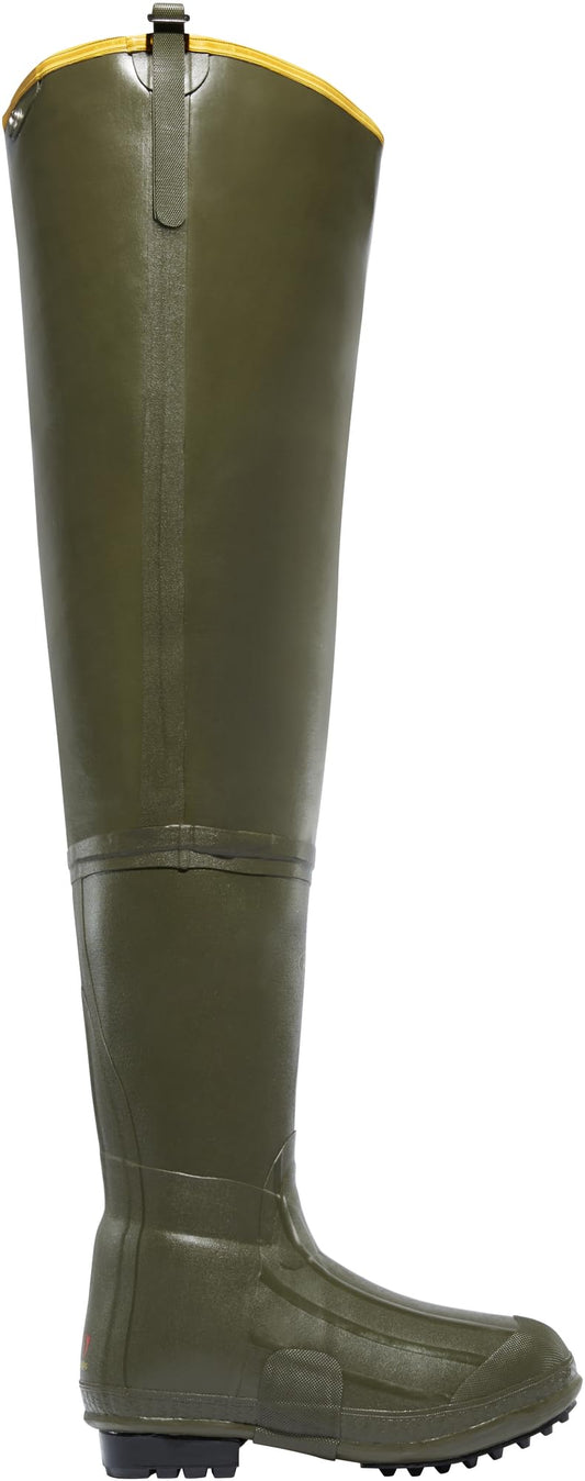 LaCrosse Big Chief 32" 600G Men's Hunting-Shoes Do-It-All Rubber Hip Boot, Waterproof, Air-Grip Outsole, OD Green - 5 M