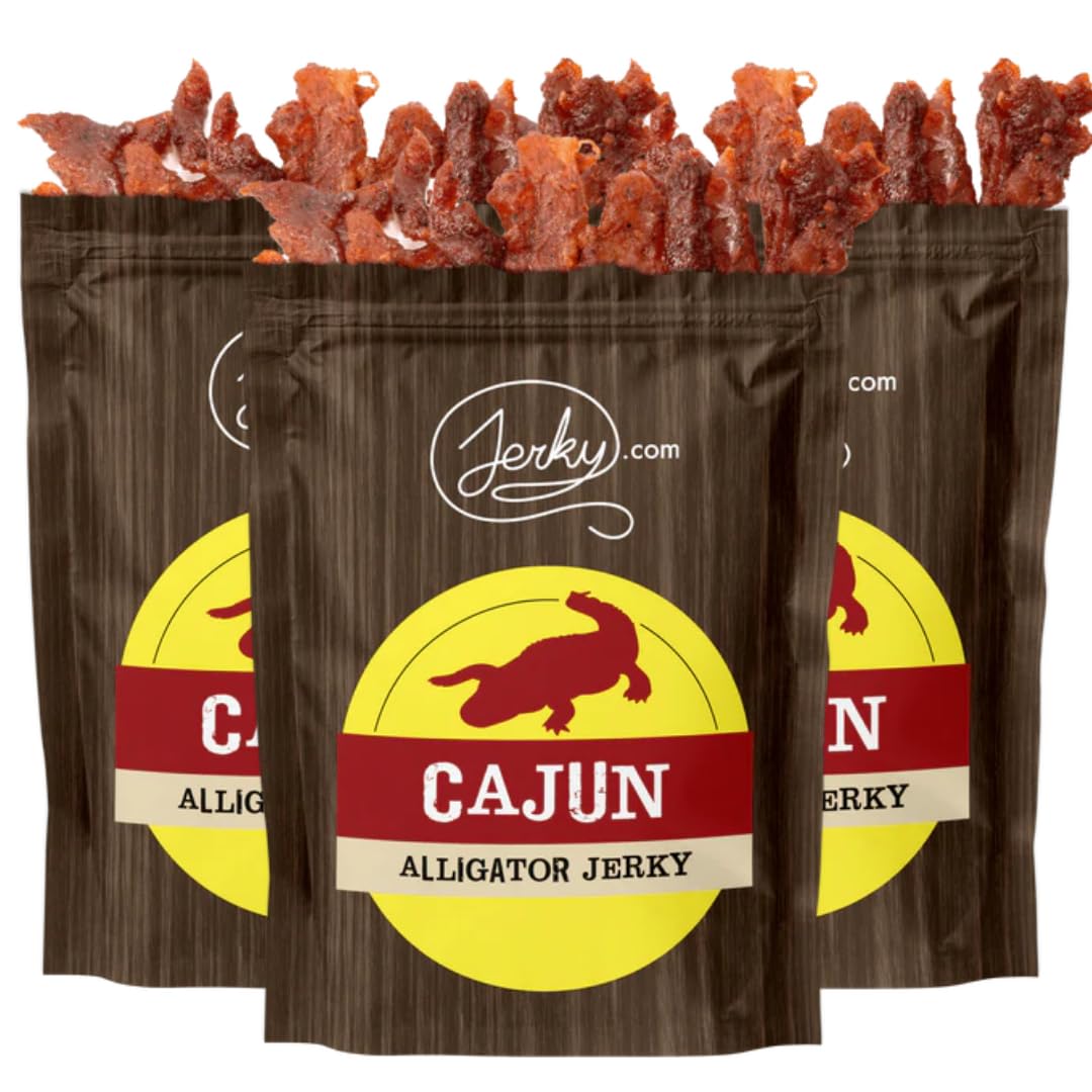 Jerky.com Original Buffalo Jerky 3-Pack - Exotic Jerky High Protein, Gluten-Free, All-Natural Exotic Snack - Premium Wild Game Meat - Perfect for Hiking, Camping, and On-the-Go 1.75oz (Pack of 3)