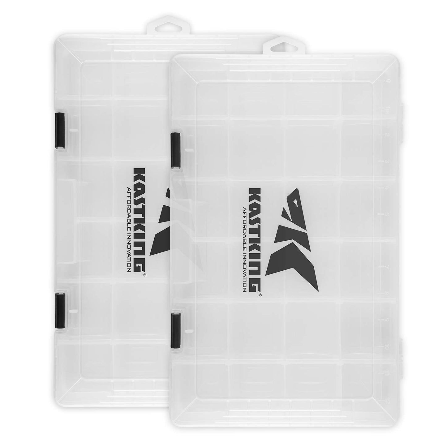 KastKing Tackle Boxes, Plastic Box, Plastic Storage Organizer Box with Removable Dividers - Fishing Tackle Storage - Box Organizer - 2 Packs /4 Packs Tackle Trays - Parts Box