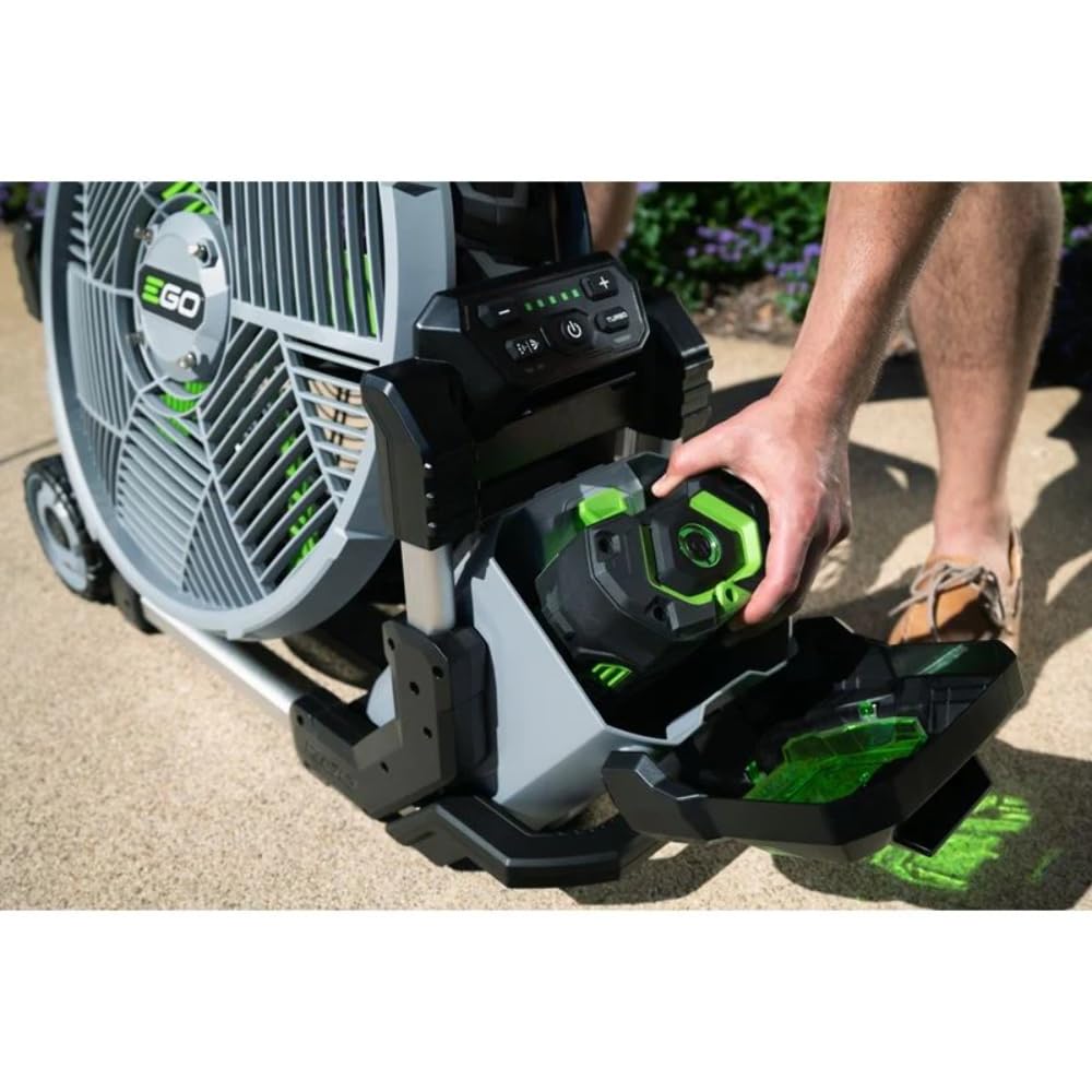 EGO POWER+ Portable Misting Fan, Outdoor Electric 18" 5 Speed Fan, Battery and Charger Not Included - FN1800