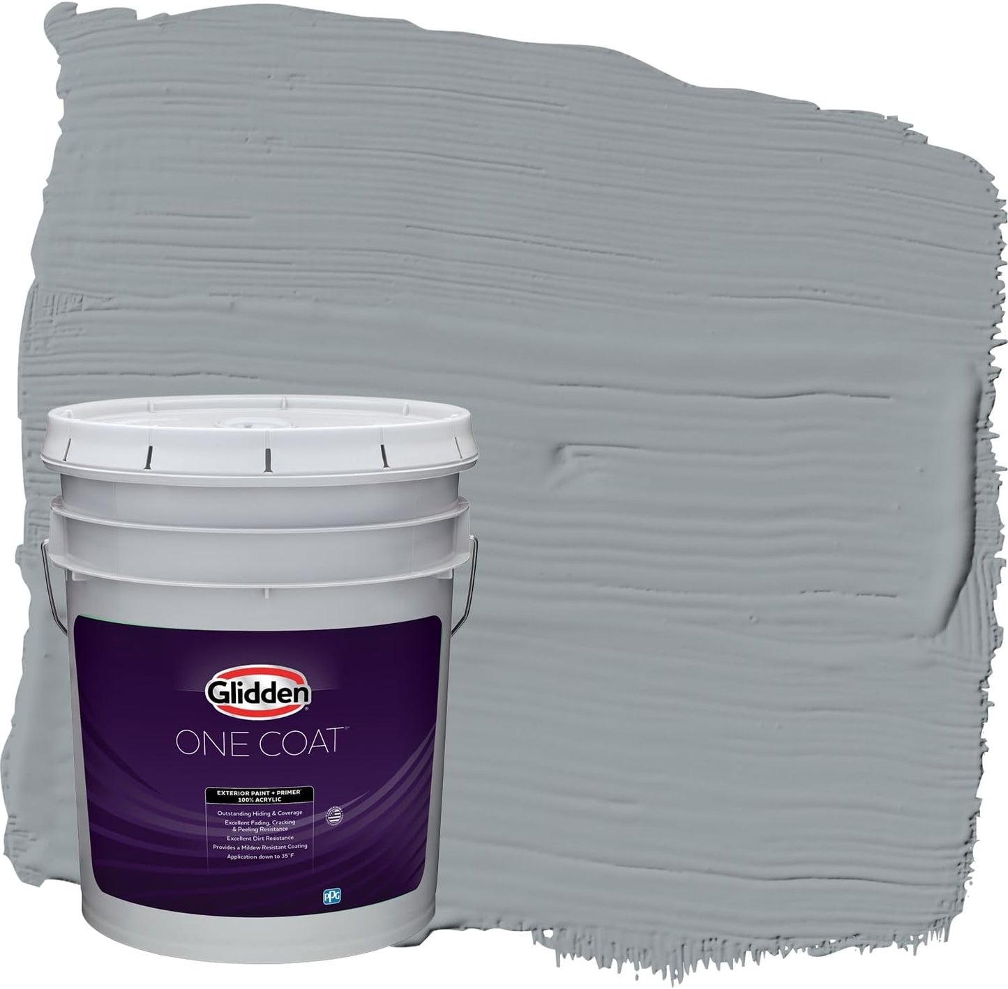 Glidden Exterior Paint + Primer: Black/Black Magic, One Coat, Satin, 1-Gallon
