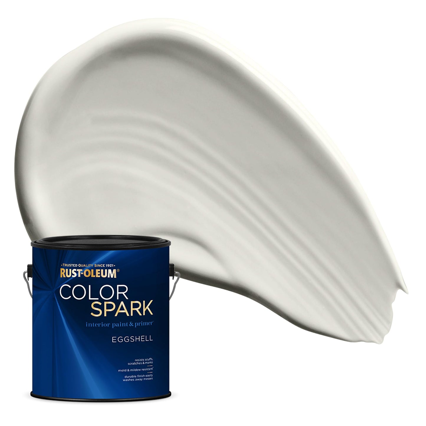Rust-Oleum Color Spark Interior Paint and Primer in One, Eggshell, Black, 1 Gallon