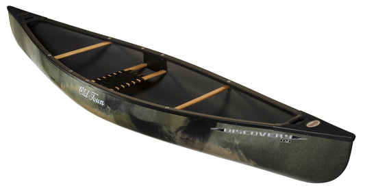 Old Town Canoes & Kayaks Discovery 119 Solo Canoe, Camo, 11 Feet 9 Inches