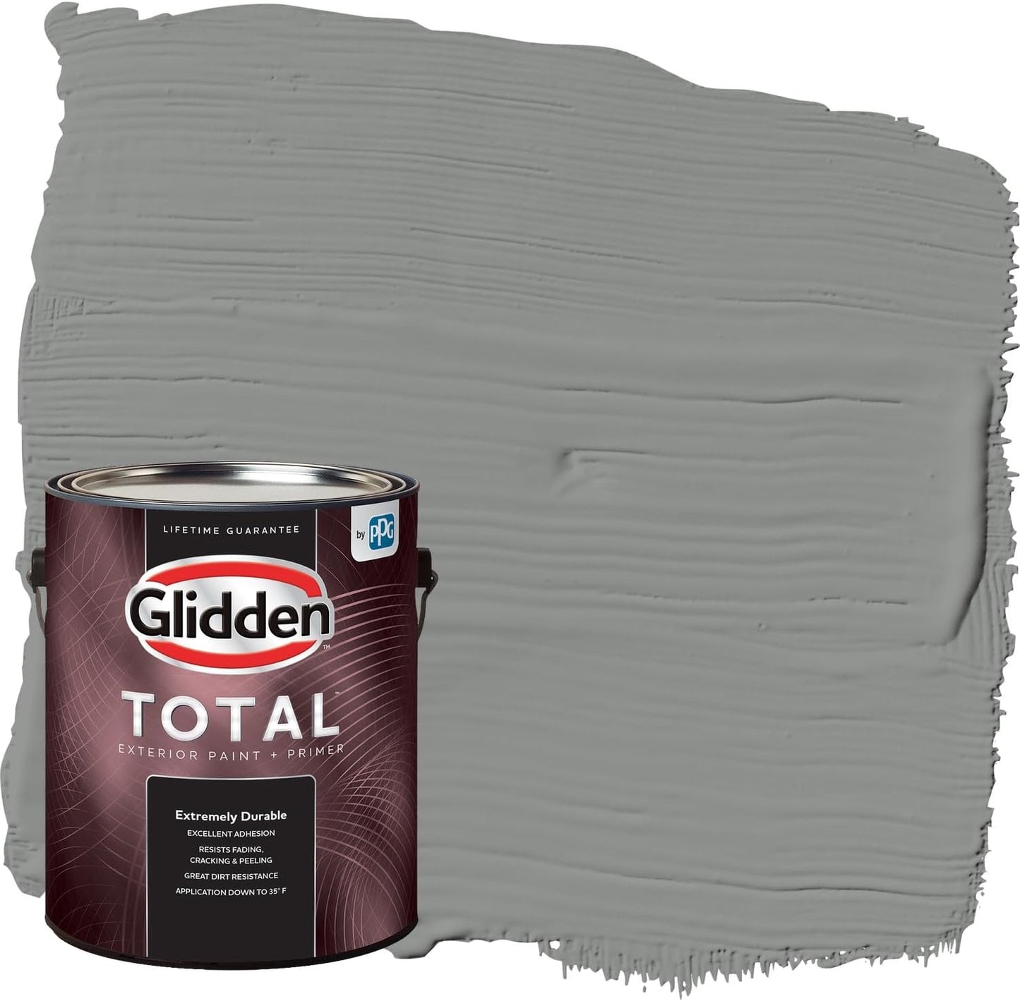 Glidden Exterior Paint + Primer: Black/Black Magic, One Coat, Satin, 1-Gallon