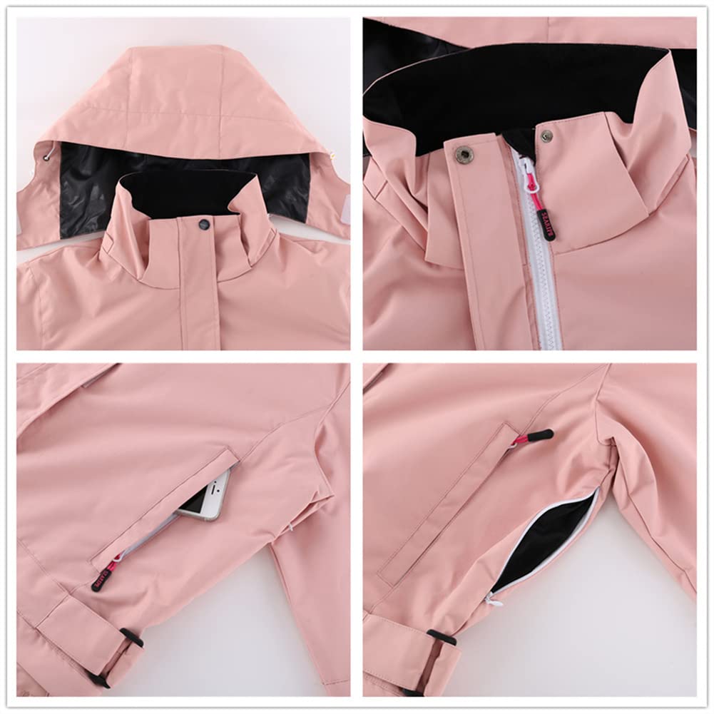 YEEFINE Women's Ski Suit One Piece Snowsuits Jumpsuits Winter Waterproof Snowboard Suits