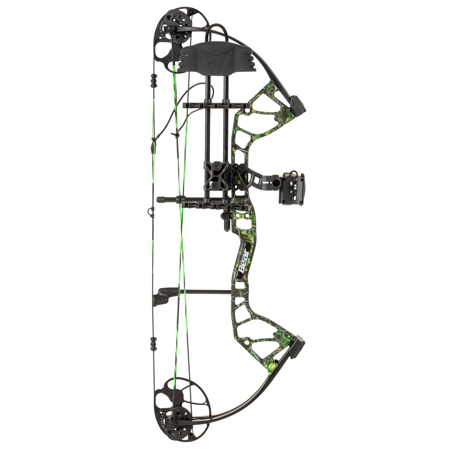 Bear Archery Royale Ready to Hunt Compound Bow Package for Adults and Youth, 12”- 27” Draw Length, 5-50 Lbs Draw Weight, Up to 290 FPS, Limbs Made in USA, Limited Life-Time Warranty