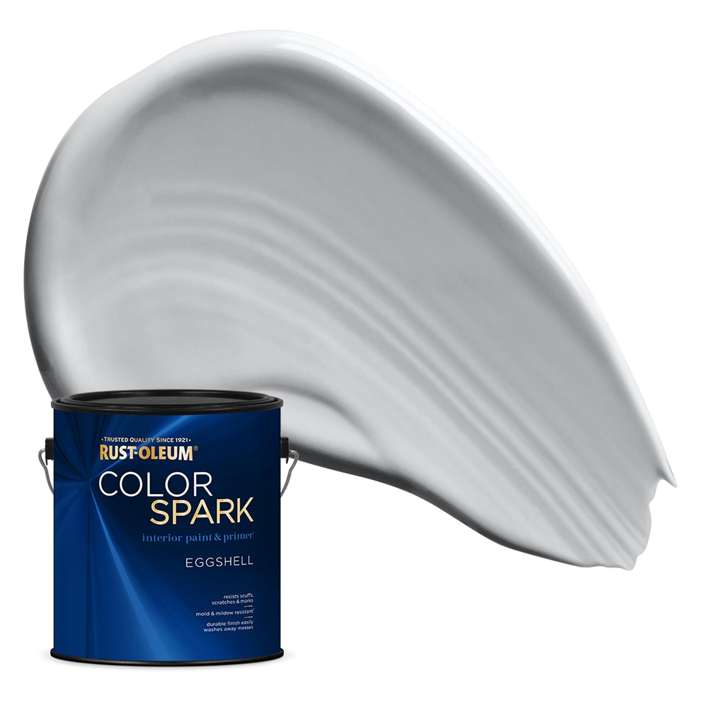 Rust-Oleum Color Spark Interior Paint and Primer in One, Eggshell, Black, 1 Gallon