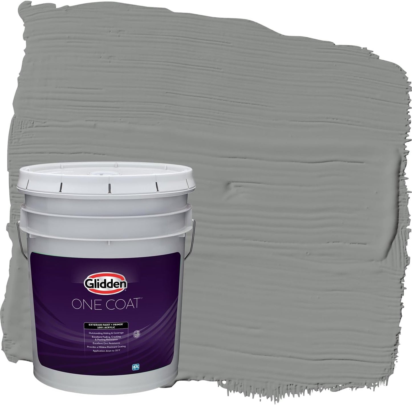 Glidden Exterior Paint + Primer: Black/Black Magic, One Coat, Satin, 1-Gallon