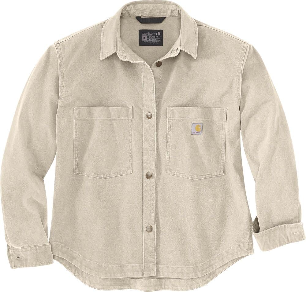Carhartt Women's Rugged Flex Loose Fit Heavyweight Duck Overshirt