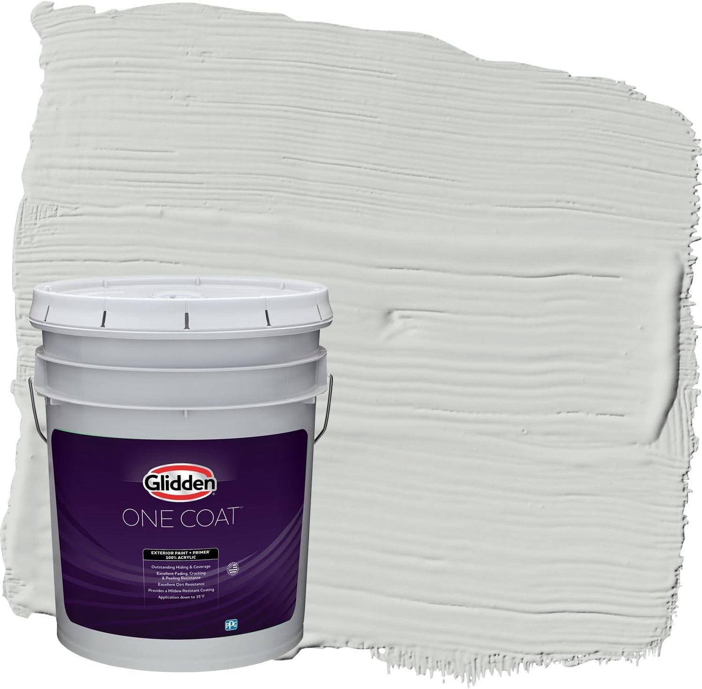 Glidden Exterior Paint + Primer: Black/Black Magic, One Coat, Satin, 1-Gallon
