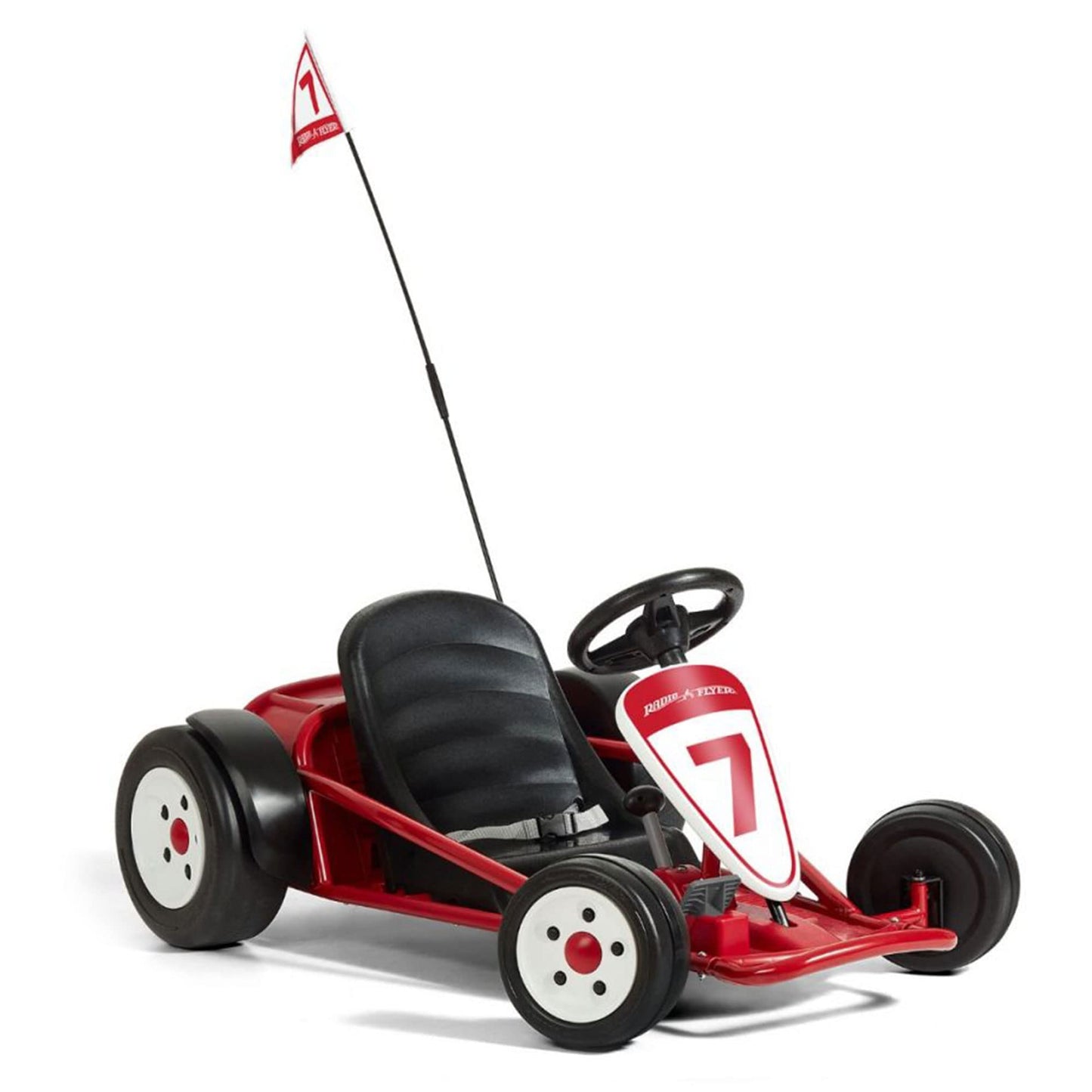 Radio Flyer Ultimate 24 Volt Electric Go-Kart for Kids Ages 3-8, 2-Seater, Red