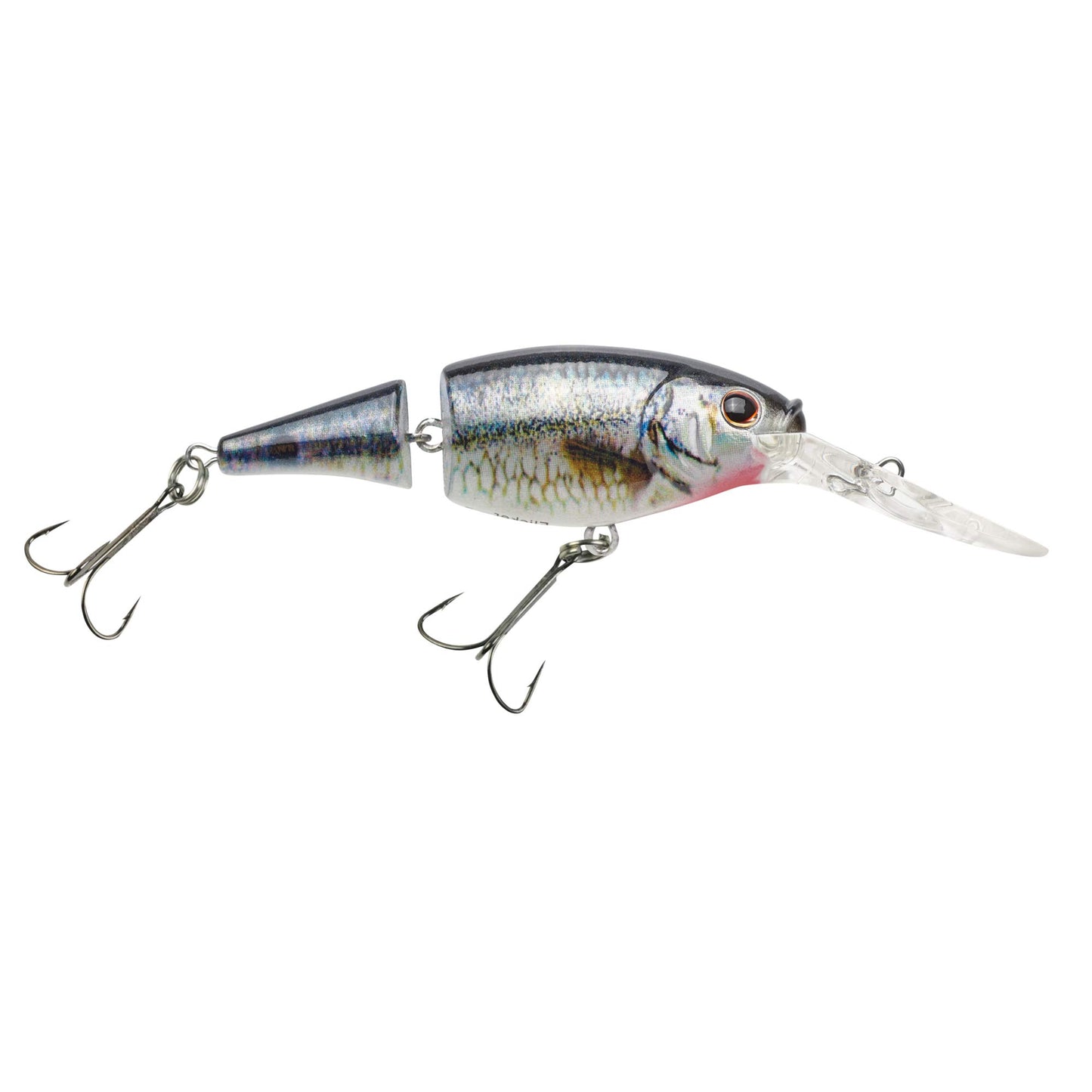 Berkley Flicker Shad Jointed Crankbait, 2 Pack, Red Tiger, 1/3 oz, 2 3/4in, 7'-9' Dive Depth