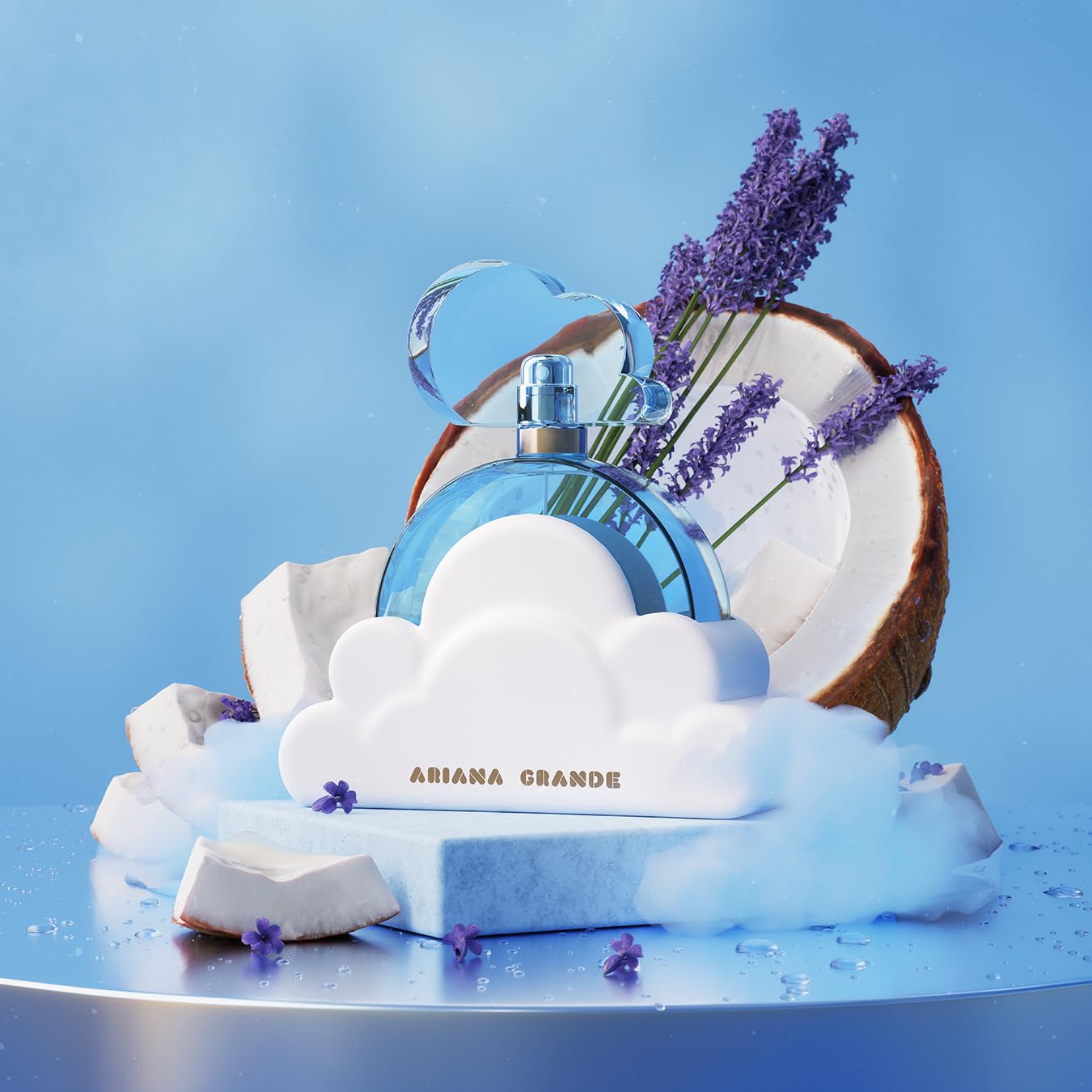 Ariana Grande Cloud Eau de Parfum – Warm Gourmand Fragrance for Women – Women's Perfume with Notes of Lavender, Coconut, Vanilla & Pear – 3.4 Fl Oz