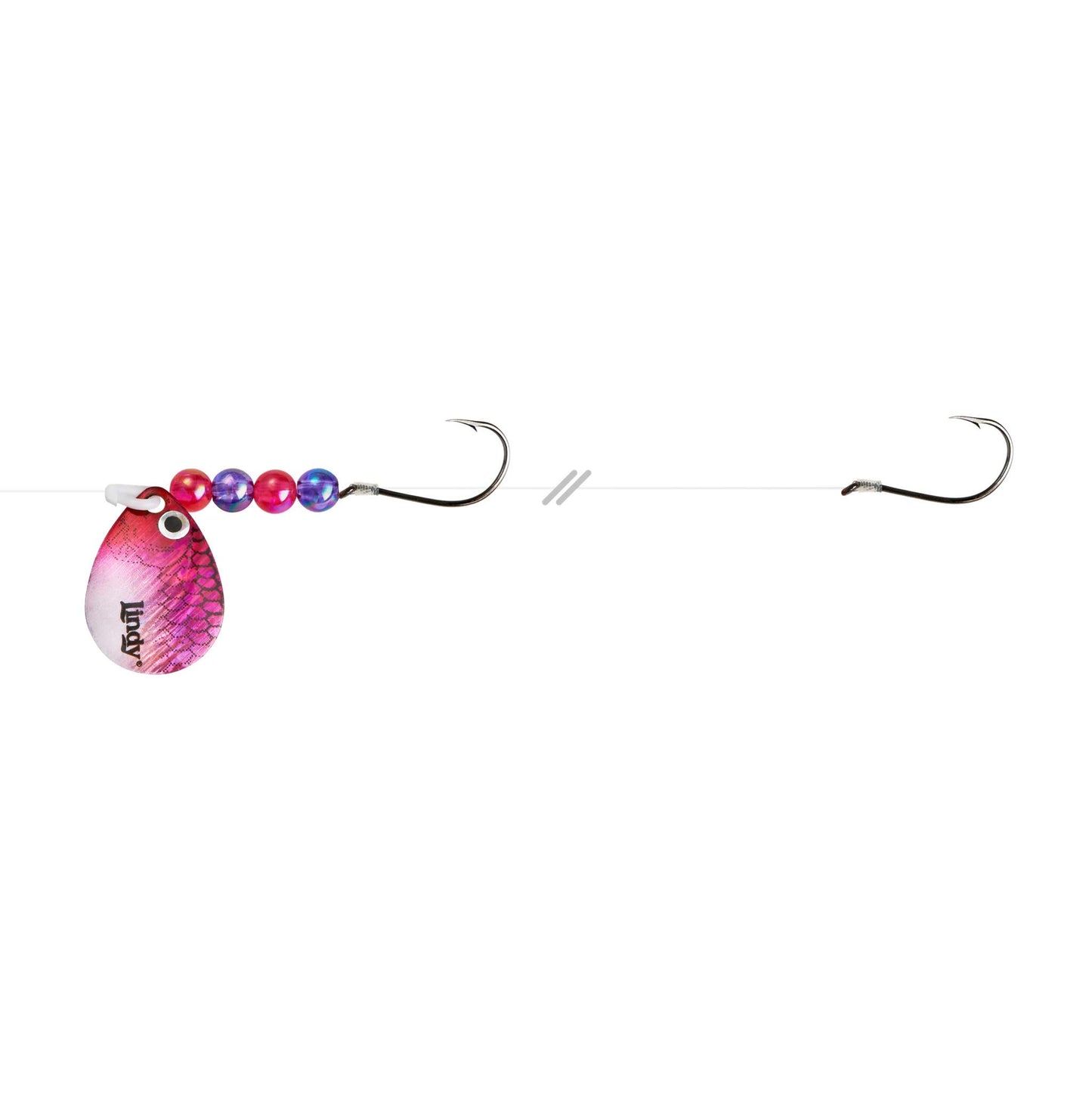 Lindy Colorado Blade Crawler Harness Spinner Fishing Lure with Holographic Blades and Hand-Selected Bead Patterns